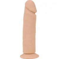 Kiotos Siliconen Dildo met zuignap 23 x 5 cm - beige