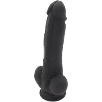 Kiotos COX - Siliconen Dildo 23 x 4 cm - Zwart
