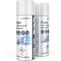 Gembird Foam LCD cleaning kit (flammable), 400 ml