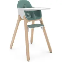 UPPAbaby Ciro Emrick - Kinderstoel - Groen - Hout - Verstelbare Voetensteun - Afneembaar Eetblad