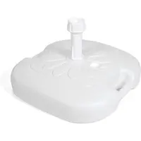 Gerimport Praktische Parasolvoet 45x45x18cm - Vulbaar - 16 liter – Wit – Zomer – Zon - Parasol