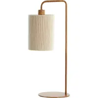 Light & Living Tafellamp 26x20x59,5 cm DONIO hout print naturel+touw crème