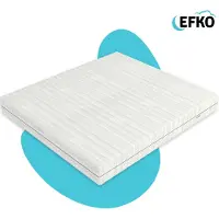 Efko - Pocketvering hybride Matras - Traagschuim en Geltexmatras - 180x200 cm - 2 Persoons All-Season - Omkeerbaar - Luxe Matrashoes met Rits - Wit