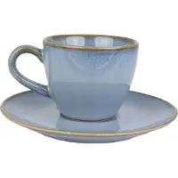 Bonna Espresso kopjes & schotel sky hygge porselein set van 6