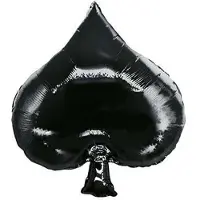 Betallic Folieballon Casino Schoppen Zwart 86 cm