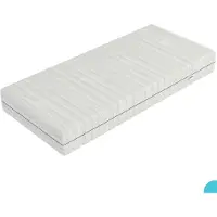 Efko - Koudschuim Matras 90x200 cm - Pocketvering - 1 persoons - Bamboe Matrashoes met Rits - wit - Ultieme Nachtrust en Rugondersteuning