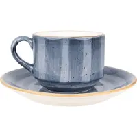 Bonna Thee kopjes & schotel aura dusk porselein set van 6