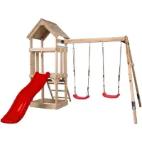Swing King Swingking Speeltoestel Noa Met Glijbaan Rood 265cmx280x234cm