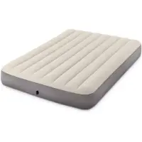 Intex Deluxe - Luchtbed - Twijfelaar - Met Repairset en Handpomp - 191x137x25 cm - PVC - Beige