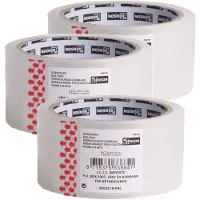 Benson Verpakkingstape - 3x - transparant - 48mm x 50m - verpakkingsbenodigdheden voor kantoor/thuis - Tape (klussen)
