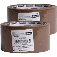 Benson Verpakkingstape - 2x - bruin - 48mm x 50m - verpakkingsbenodigdheden voor kantoor/thuis - Tape (klussen)