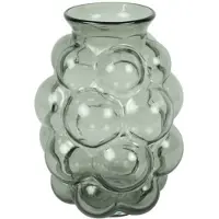 Countryfield Bloemenvaas Bubblegum Large - transparant glas - lichtgrijs - D21 x H30 cm - vaas - Vazen