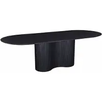 Giga Meubel Eettafel Ava Ovaal Zwart 300cm