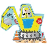 Floss & Rock - Digger 12pc Shaped Jigsaw with Shaped Box - (44P6422)