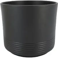 Bela Arte Bloempot- antraciet - voor kamerplant - D20.5 x H18 cm - Plantenpotten