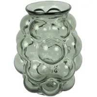 Countryfield Bloemenvaas Bubblegum Medium - transparant glas - lichtgrijs - D16 x H21 cm - vaas - Vazen