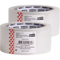Benson Verpakkingstape - 2x - transparant - 48mm x 66m - verpakkingsbenodigdheden voor kantoor/thuis - Tape (klussen)