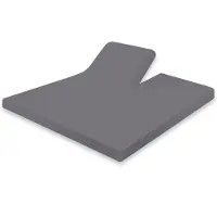 Eleganzzz Splittopper Hoeslaken Jersey Katoen Stretch - antraciet 180x200cm