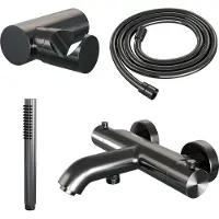 Brauer Gunmetal Edition thermostatische badkraan gunmetal geborsteld PVD set 3