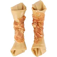 Flamingo ZERO RAWHIDE GEKNOOPT BEEN MET KIP 14CM 2ST 120GR