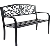 Costway SureDeal - Tuinbank - Parkbank - Tuinmeubelen - Bank - Gietijzer - 127x60x85 cm