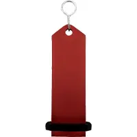 Combicraft Bumerang hotel sleutelhanger rood - 100 x 30 mm - 5 stuks