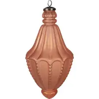 Clayre & Eef Kerstbal Overig Ø 14x26 cm Oranje Glas Kerstballen