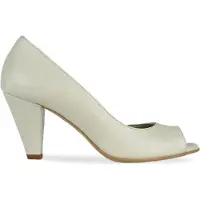 Noë Shoes Nicolina Peeptoe Cream