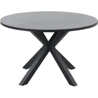Beliani MALETTO - Ronde tafel-Grijs-Aluminium