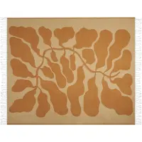 Beliani BANGRE - Plaid-Oranje-Polyester, Acryl
