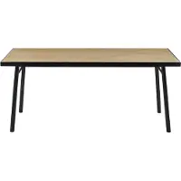 Beliani IVORIE - Eettafel-Lichte houtkleur-MDF