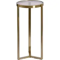 Light & Living Zuil Ø30x60,5 cm RETIRO glas bruin-licht goud (Goud, 30x30x60.5cm)