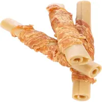 Flamingo ZERO RAWHIDE STAAF MET KIP 15CM 3ST 120GR