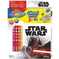 COLORINO Star Wars Jumbo Kleurpotloden 12 stuks / 13 kleuren