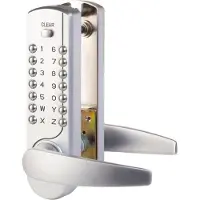Maasland codeslot NK7500, mechanisch, mat zilver