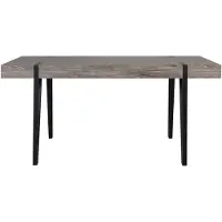 Beliani ADENA - Eettafel-Donkere houtkleur-MDF