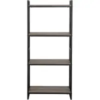 Beliani FORRES - Boekenkast-Donkere houtkleur-Spaanplaat