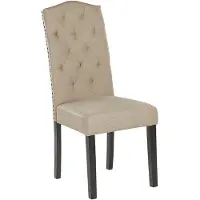 Beliani SHIRLEY - Eetkamerstoel-Beige-Polyester