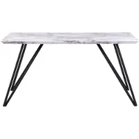 Beliani MOLDEN - Eettafel-Wit-MDF