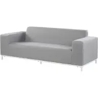 Beliani ROVIGO - Loungeset-Grijs-Polyester