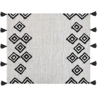 Beliani SAATLI - Plaid-Wit-Polyester