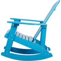 Beliani ADIRONDACK - Schommelstoel-Blauw-Kunsthout