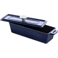 GrandFeu - Geëmailleerde gietijzeren bakvorm - 1,7 l - blauw