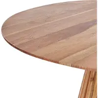 Beliani MESILLA - Eettafel-Donkere houtkleur-Acaciahout