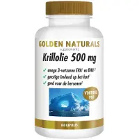 Golden naturals 2x Krillolie 500mg 180 softgels