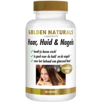 Golden naturals 2x Haar, Huid & Nagels 180 vegacapsules