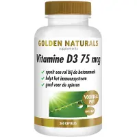 Golden naturals 2x Vitamine D3 75mcg 360 Softgels