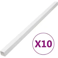 vidaXL Kabelgoot 100x60 mm 10 m PVC