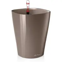 Lechuza Plantenbak Deltini Premium taupe hoogglans