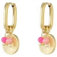 Yehwang Oorbellen zomerzon - roze goud